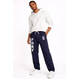 FDNY Sweatpants Mens XL Navy Blue Fire Dept City of New York Lounge Pants XL